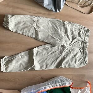 H&M sweatpants, green pastel, size L